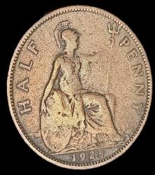 İngiltere 1928 Half Penny