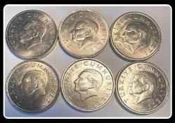 25 Bin Lira (25.000) - 1995/1996/1997/1998/1999/2000 Yıları Tam Takım (TCML50)