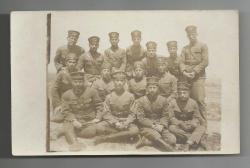 ARKASI OSMANLICA YAZILI CUMHURİYETİN İLK SUBAYLARININ TOPLU FOTOĞRAFI...