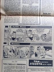 Cumhuriyet Gazetesi - Turkish Newspaper - 2 Aralık 1967 - Kıbrıs semalarında 2 jetimize İngilizler müdahale etti - liberasyon listelerinden ancak zaruri maddeler ithal edilebilecek - ordu mensupları kıta tazminatlarını dün alamadılar - 140 kıpti Ramazan'da davul çalmak için izin istediler - Grivas Kıbrıs'a yakında döneceğim - İsmet İnönü yabancı gazeteciler ve işçilerle görüştü bundan sonraki hadiseleri bekleyeceğiz dedi - Kıbrıs'ta Barış rüzgarları fotoğraf - Alparslan Türkeş'in Süleyman Demirel için gensoru önergesi okunurken Adalet Partisi tepki gösterdi - aylak Musa karikatür - haydi canım sen de yazan İlhan Selçuk - ağaç bayramında 15.000 çam fidanı dikilecek - dansözler kraliçesi Gülruh'u öldüren Muzaffer Hanta 20 yıla mahkum oldu- Yarın Dolmabahçe stadında Fenerbahçe ile Göztepe liderlik maçı yapacak - basketbol liginde 3. Hafta Galatasaray Beşiktaş karşılaşıyor - bugün Hacettepe ile karşılaşacak olan Beşiktaş maça neşe içinde kampta hazırlanmıştır fotoğraf - voleybol