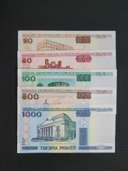 Belarus 20,50,100,500,1000 Ruble ÇİL