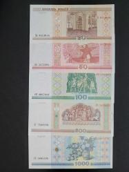 Belarus 20,50,100,500,1000 Ruble ÇİL