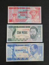 Gine Bissau 50,100,500 Pesos 1990 Çil