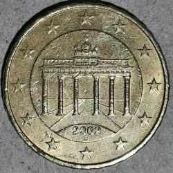 ALMANYA     2002 D    10 EURO CENT