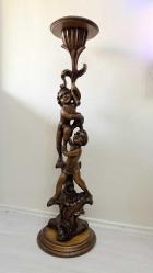 19 YY YEKPARE MASİF AĞAÇ VAZO STANTI