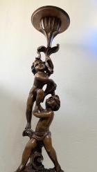 19 YY YEKPARE MASİF AĞAÇ VAZO STANTI