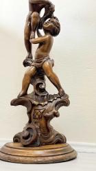 19 YY YEKPARE MASİF AĞAÇ VAZO STANTI