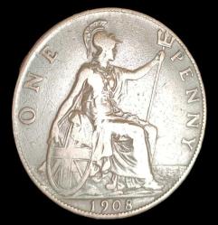 İngiltere 1908 1 Penny