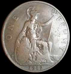 İngiltere 1919 1 Penny