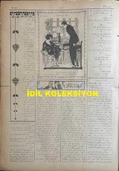 Osmanlıca Akbaba Mizah Dergisi-Gazetesi, Orijinal Dönem Basım, (Ottoman Magazine-Newspaper) - 29 Ocak 1923 - Sayı: 16 - Rumi: 29 Kanun-i Sani 1339 - Hicri: 11 Cemaziyelahir 1341 - Karikatürist Ramiz Gökçe'nin Çalışması: Cemiyet-i Akvam'ın İç Yüzü 