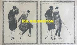 Osmanlıca Akbaba Mizah Dergisi-Gazetesi, Orijinal Dönem Basım, (Ottoman Magazine-Newspaper) - 29 Ocak 1923 - Sayı: 16 - Rumi: 29 Kanun-i Sani 1339 - Hicri: 11 Cemaziyelahir 1341 - Karikatürist Ramiz Gökçe'nin Çalışması: Cemiyet-i Akvam'ın İç Yüzü 