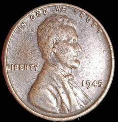 Amerika 1945 Lincoln Cent