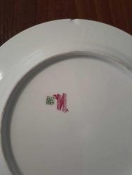 ANTİKA H.DECUGIS CONSTANTINOPLE YAZILI LİMOGES PORSELEN TABAK HALİYLE