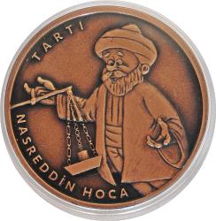 2023 YILI MASAL KAHRAMANLARI SERİSİ NO 8 ''TARTI'' HATIRA BRONZ PARA  1  (SERTİFİKALI)