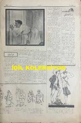 Osmanlıca Akbaba Mizah Dergisi-Gazetesi, Orijinal Dönem Basım, (Ottoman Magazine-Newspaper) - 19 Temmuz 1926 - Sayı: 378 - Karikatürist Ramiz Gökçe'nin İstiklal Mahkemeleri Yargılamalarına Dair Mahkeme Başkanı Ali Çetinkaya'yı Tasvir Eden Çalışması: İkinci Perde Ankara'da Açılıyor: 