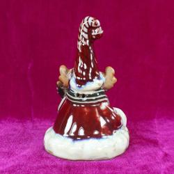 VINTAGE EL BOYAMA YILBAŞI SÜSÜ KÜÇÜK PORSELEN ÇAN