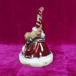 VINTAGE EL BOYAMA YILBAŞI SÜSÜ KÜÇÜK PORSELEN ÇAN