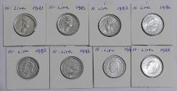 Türkiye Cumhuriyet 1981/82/83/84/85/86/87 /88 Yılları 10 Lira Kapamada (7520)