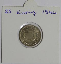 Türkiye Cumhuriyet  1944 Yılı 25 Kuruş (0523)