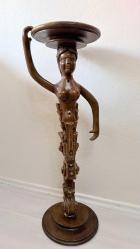 19 YY İTALYAN MASİF EL OYMA AĞAÇ SUTUN