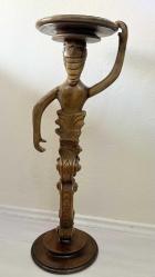 19 YY İTALYAN MASİF EL OYMA AĞAÇ SUTUN