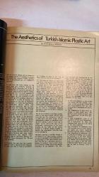 SANAT DÜNYAMIZ, YAPI VE KREDİ BANKASININ BİR KÜLTÜR HİZMETİ DERGİSİ - MAYIS 1976 SAYI: 7 - PREFACE - TÜRK KADIN BAŞLIKLARI - TÜRK İSLÂM PLASTİK SANATLARININ ESTETİĞİ - KLASİK TÜRK MİNYATÜR RESİMLERİNİN ÖNCÜLERİ - YOZGAT'TA RESİMLİ BİR CAMİİ VE BİR EV - İZMİR ARKEOLOJİ MÜZESİ - ÇAĞDAŞ SANATIMIZIN TEMSİLCİLERİ - ÖLÜMSÜZ SİNAN SABİHA TANSUĞ - SUUT KEMAL YETKİN - ZERRİN AKALAY - RÜÇHAN ARIK - MUSA BARAN - CEMAL TOLLU - NURULLAH BERK - SAMİ GÜNER - M. OLUŞ ARIK - SADİ ABAÇ - VEDAT NEDİM TÖR - ADAIR MILL - ŞEMSİ GÜNER - AYDIN ERKMEN - GÖNÜL ÖNEY - İLHAN BAŞGÖZ - TAM TAKIM EKSİKSİZ 48 SAYFA