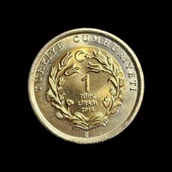 2012 1 lira Byerley Türk Atı KM#1281 ÇİL/MS-63