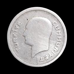 25 Kuruş 1935 Gümüş KM#864