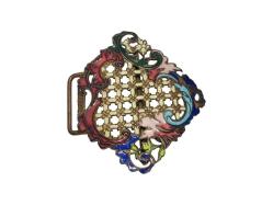 OSMANLI DÖNEMİ CONSTANTINOPLE YAZILI MİNELİ KEMER TOKASI