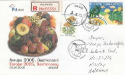 2005 EUROPA CEPT GASTRONOMİ TAAHHÜTLÜ FDC