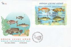 2005 DÜNYA ÇEVRE GÜNÜ BLOK FDC