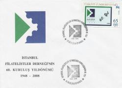 2008 İSTANBUL FİLATELİSTLER DERNEĞİNİN 60.YILI KİŞİSEL PULLU FDC