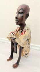 100 YAŞIN ÜSTÜNDE ORJŞNAL ABANOZ HEYKEL