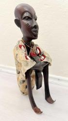 100 YAŞIN ÜSTÜNDE ORJŞNAL ABANOZ HEYKEL