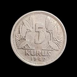 5 Kuruş 1942, KM#862