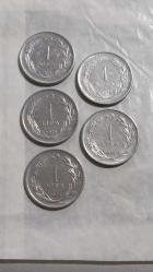 5 ADET   1975  TÜRKİYE  1  LİRA