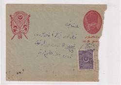 1923 Atatürk görselli postadan geçmiş zar çok nadir.