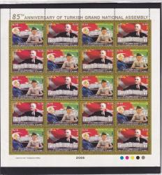 pakistan Atatürk temalı pul kleinbogen  20li seri