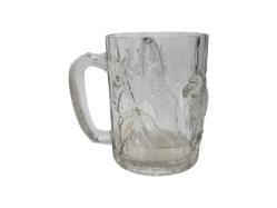 OSMANLI DÖNEMİ AY YILDIZLI BAYRAK VE ASLAN RESİMLİ LİON BİRA BARDAĞI