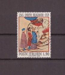1965 İtalya '' Dante'nin Doğumunun 700. Yıldönümü '' Damgalı Pul     -----DP348