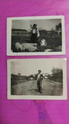 İki adet minik eski fotoğraf