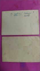 İki adet minik eski fotoğraf