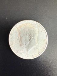 1964 Half Dollar 1/2 Dolar 12.5 gr 0.900 ayar Gümüş ÇiL