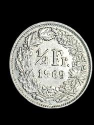 İsviçre 1969 1/2 Frank