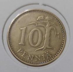 1981 FİNLANDİYA 10 PENNY ORİJİNAL MADENİ PARASI DD2NN3 ÇOK NADİRDİR