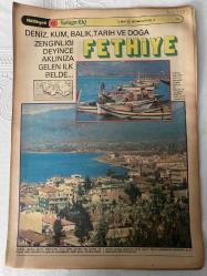 MİLLİYET GAZETESİ TURİZM EKİ (TURKISH NEWSPAPER) - 5 MAYIS 1981 -Fethiye-Köyceğiz-Burdur-Deniz Kum Balık Tarih ve Doğa Zenginliği Deyince Aklınıza Gelen İlk Belde-Fethiye-Deniz Göl Dağ ve Orman İç İçe-Köyceğiz-Nerede Ne Yenir-Fethiye’deki Lokantaların Fiyat Listesi-Özel Yemekleri-Nasıl Gidilir-Neler Alınır-Nerede Kalınır-Nerede Ne Görülür-Susamlık Tepe-Sultanpınar-Insyu-Erenardıç-Hacılar-Kocapınar-Ağlasun-Keşfelli-Gölhisar-Çendik Plajı-Aziziye Köyü ve Ormanları-Fethiye’nin Tarihi Zenginlikleri Saymakla Bitmez-Hatıra Eşya-Şifalı Sular-Festival-Avcılık-Burdur’da Küçüklü Büyüklü 14 Göl Var-Nasıl Gidilir-Burdur’daki Lokantaların Fiyat Listesi-Özel Günler-Nerede Kalınır-Nerede Ne Yenir-Neler Alınır-Şifalı Sular-Tatil Sorununuzu Bize Bırakın-Kıbrıs’a Bizimle Gelin-En Ucuza Gezin Görün-Gemi ile Akdeniz-Yurt İçi Gezileri-Lider Turizm-Sunar