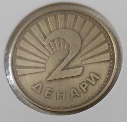 1993 MAKEDONYA 2 DİNAR ORİJİNAL MADENİ PARASI ÇÇ3RR1 ÇOK NADİRDİR