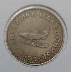 1993 MAKEDONYA 2 DİNAR ORİJİNAL MADENİ PARASI ÇÇ3RR1 ÇOK NADİRDİR