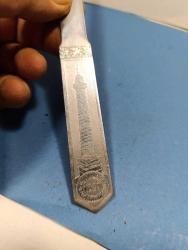 UNION VIE 9.PLACE VENDOME PARİS NİKEL KAPLAMA DEMİR ZARF AÇACAĞI