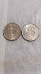 2 ADET   2005  TÜRKİYE  25  YENİ KURUŞ